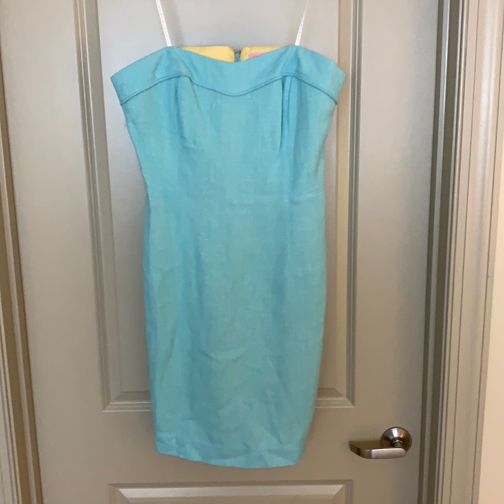 Lilly Pulitzer strapless linen dress